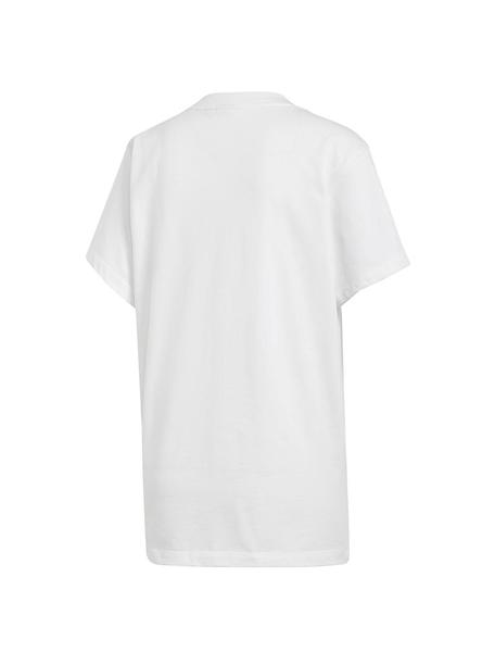 entregar La Internet Hábil Camiseta Adidas Trefoil Boyfriend Blanco Mujer