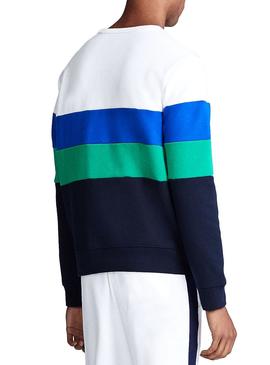 Sudadera Polo Ralph Lauren Colorblock Blanco