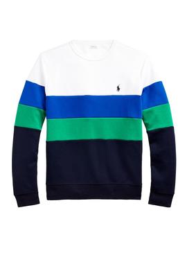 Sudadera Polo Ralph Lauren Colorblock Blanco